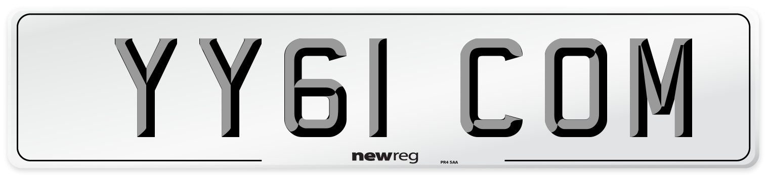 YY61 COM Number Plate from New Reg